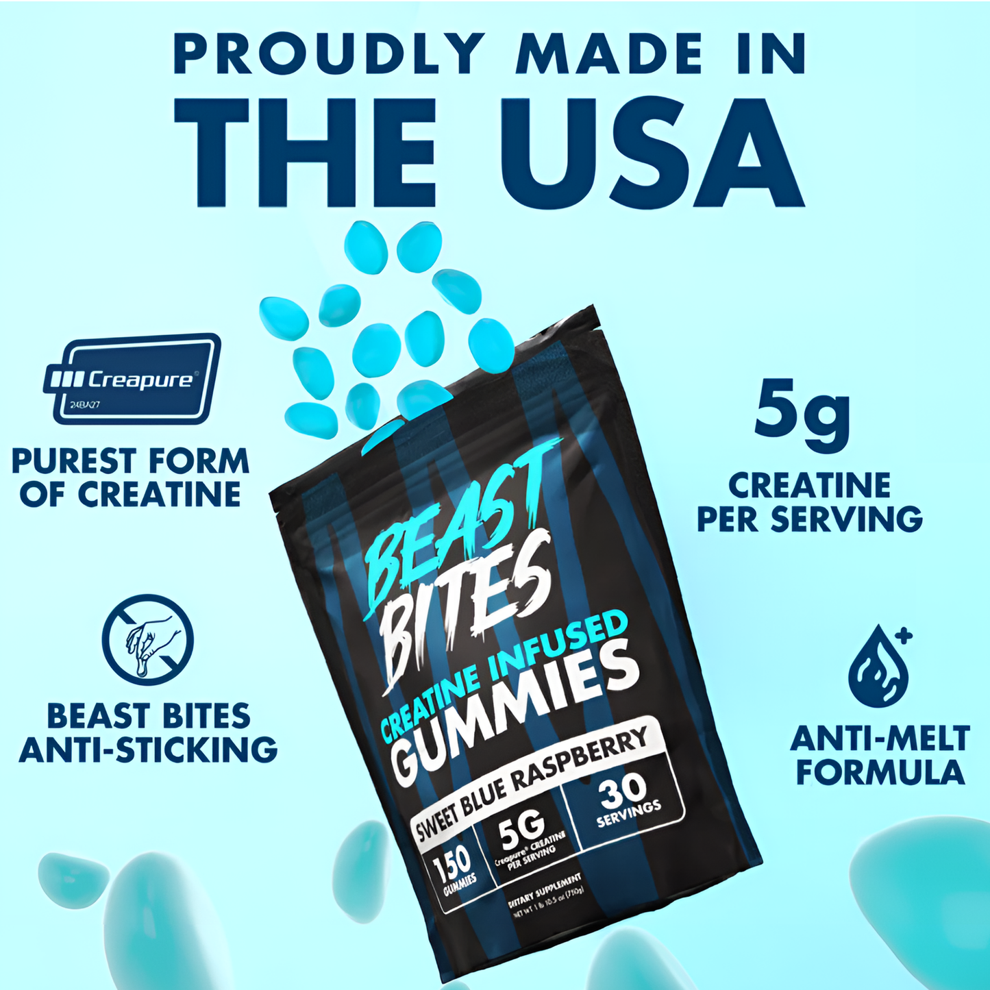 Suplemento Creatina Gomitas Beast Bites
