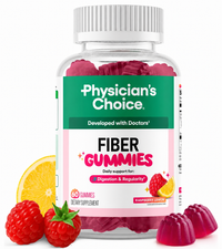 Gomitas de Fibra Prebiótica | 60 Gomitas Sabor Frambuesa Limón | Physician's Choice