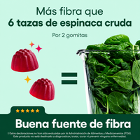 Gomitas de Fibra Prebiótica | 60 Gomitas Sabor Frambuesa Limón | Physician's Choice